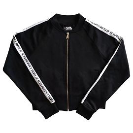 Karl Lagerfeld Trainingsjacke Schwarz Schwarz