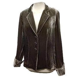 Gerard Darel Samtjacke Olivgrün Olivgrün