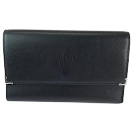Cartier-Cartier Must Line Cabochon de Cartier Long Wallet-Black,Dark red