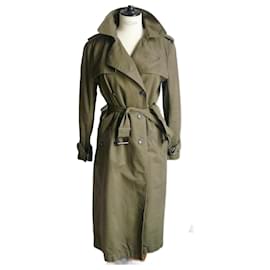 Isabel Marant Etoile-ISABEL MARANT ETOILE Trench coton kaki T40 BON ETAT-Kaki