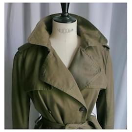 Isabel Marant Etoile-ISABEL MARANT ETOILE Trench coton kaki T40 BON ETAT-Kaki