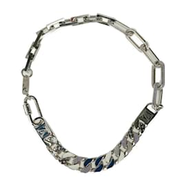 Louis Vuitton-Louis Vuitton Multi-Color Pendant Necklace-Silvery,Multiple colors