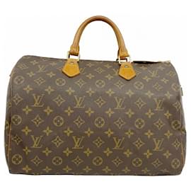 Louis Vuitton-Bolsa Louis Vuitton Monogram Speedy 35-Marrom