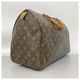 Louis Vuitton-Bolsa Louis Vuitton Monogram Speedy 35-Marrom