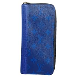 Louis Vuitton-Louis Vuitton Long Wallet Taigarama Zippy Vertical M30447-Blue