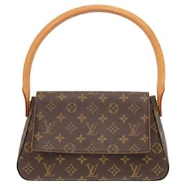 Louis Vuitton-Louis Vuitton Mini Looping Monogram Handbag-Brown