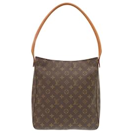 Louis Vuitton-Louis Vuitton Looping GM Monogram Shoulder Bag-Brown,Monogram