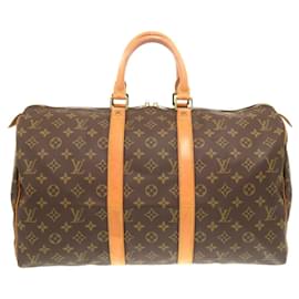 Louis Vuitton-Louis Vuitton Keepall 45 Monogram Boston Bag-Brown