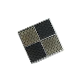 Louis Vuitton-Abotoaduras Damier Louis Vuitton-Preto,Prata