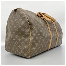 Louis Vuitton-Bolsa Boston Keepall 55 Monograma Louis Vuitton-Marrom