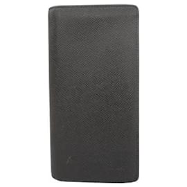 Louis Vuitton-Louis Vuitton Long Wallet Taiga Portefeuille Brazza-Grey