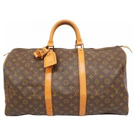Louis Vuitton-Louis Vuitton Boston Bag Monogram Keepall 50-Brown