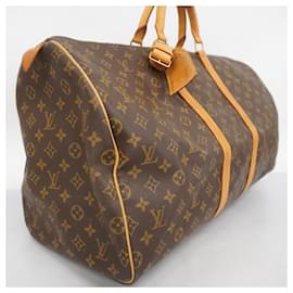 Louis Vuitton-Louis Vuitton Monogram Keepall 55 Boston Bag-Brown