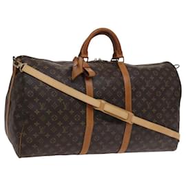 Louis Vuitton-LOUIS VUITTON Monogram Keepall Bandouliere 60 Boston Bag M41412 LV Auth 109329-Monogram