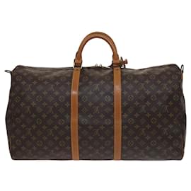 Louis Vuitton-LOUIS VUITTON Monogram Keepall Bandouliere 60 Boston Bag M41412 LV Auth 109329-Monogram