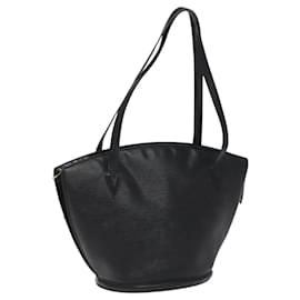 Louis Vuitton-LOUIS VUITTON Epi Saint Jacques Shopping Shoulder Bag Black M52262 Auth BD149-Black
