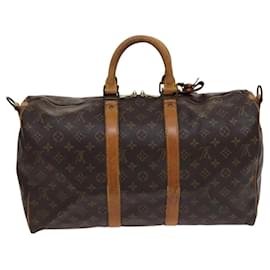 Louis Vuitton-LOUIS VUITTON Monogram Keepall Bandouliere 45 Boston Bag M41418 LV Auth ar13329-Monogram