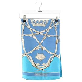 Hermès-Silk square-Blue