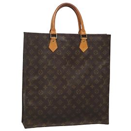 LOUIS VUITTON Sac Plat Monogram M51140 LV Auth BD570 Monogramme