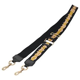 Marc Jacobs Adjustable Shoulder Strap Canvas 38.6""-57.1"" Black Auth am7732 Black