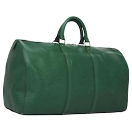 Louis Vuitton-LOUIS VUITTON Epi Keepall 50 Boston Bag Green M42964 LV Auth 115083-Green