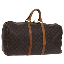 LOUIS VUITTON Monogram Keepall 55 Bolsa Boston M41424 LV Auth ep7541 Monograma