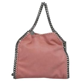 Autre Marque-Stella MacCartney Chain Falabella Shoulder Bag polyester Pink Auth am7898-Pink