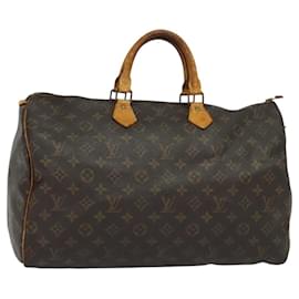 Louis Vuitton-LOUIS VUITTON Monogram Speedy 40 Hand Bag M41522 LV Auth BD573-Monogram