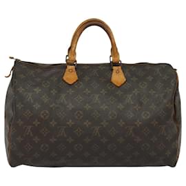 Louis Vuitton-LOUIS VUITTON Monogram Speedy 40 Hand Bag M41522 LV Auth BD573-Monogram
