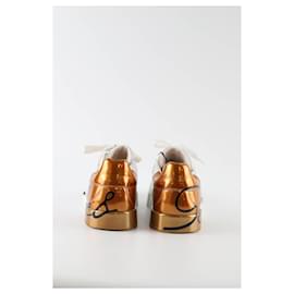 Dolce & Gabbana-Leather sneakers-White