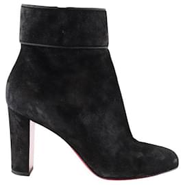 Christian Louboutin-Suede boots-Black