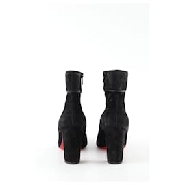 Christian Louboutin-Suede boots-Black