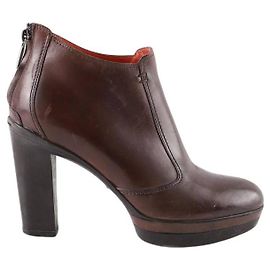 Santoni Botas de couro marrom Marrom