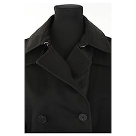 Sandro-Cotton coat-Black
