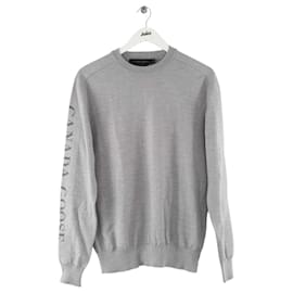 Canada Goose Grauer Wollpullover Grau
