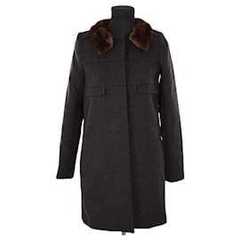 Tara Jarmon-Wool coat-Brown