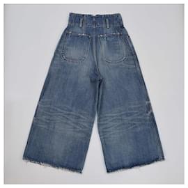 Céline-CELINE Trousers T.FR  Cotton-Blue