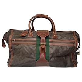 Gucci-GUCCI Travel bags T.  Leather-Brown