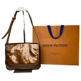 Sac en cuir Vernis Louis Vuitton vintage marron Marron