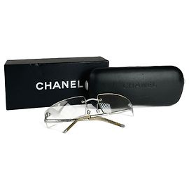 Vintage Chanel Frameless Sunglasses Silvery