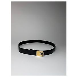 Vintage Loewe Madrid Leder Gürtel Schwarz Amazona Schwarz