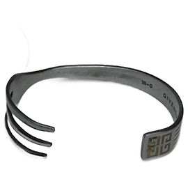 Vintage  Givenchy Steel Fork bracelet silver Silvery