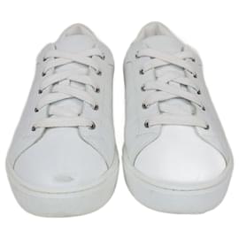 Hermès-HERMES Trainers T.EU  Leather-White