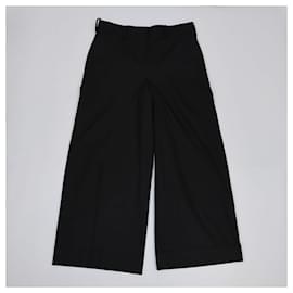 Valentino Garavani-VALENTINO GARAVANI Trousers T.FR  Cotton-Black