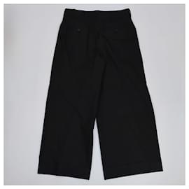 Valentino Garavani-VALENTINO GARAVANI Trousers T.FR  Cotton-Black