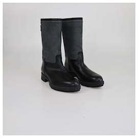 Hermès-HERMES Boots T.EU  Leather-Black