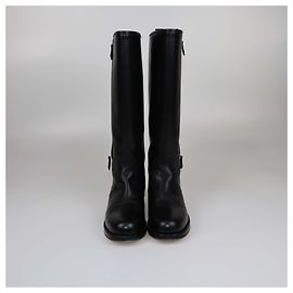 Hermès HERMES Boots T.EU  Leather Black