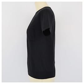 Hermès-HERMES Tops T.FR  Wool-Black