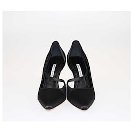 Manolo Blahnik-MANOLO BLAHNIK Heels T.EU  Cloth-Black