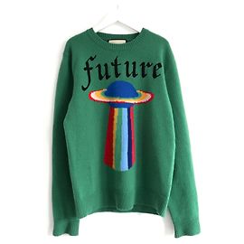 Gucci UFO Pullover Herbst 2017 Herren Grün